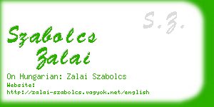 szabolcs zalai business card